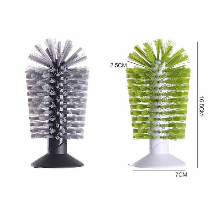 GlassClean Brush, Multifunctional Bottle Brush for Cleaning Glass and Oil