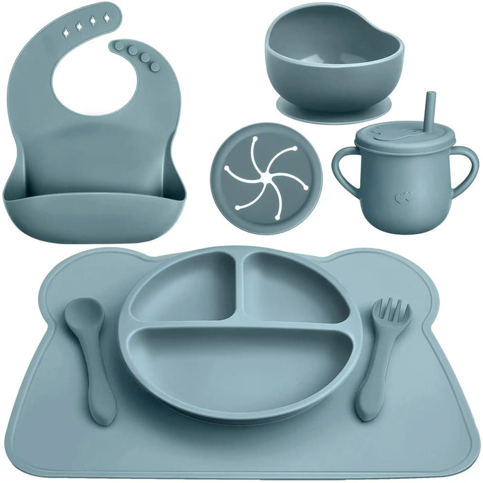 Silicone baby first meal set