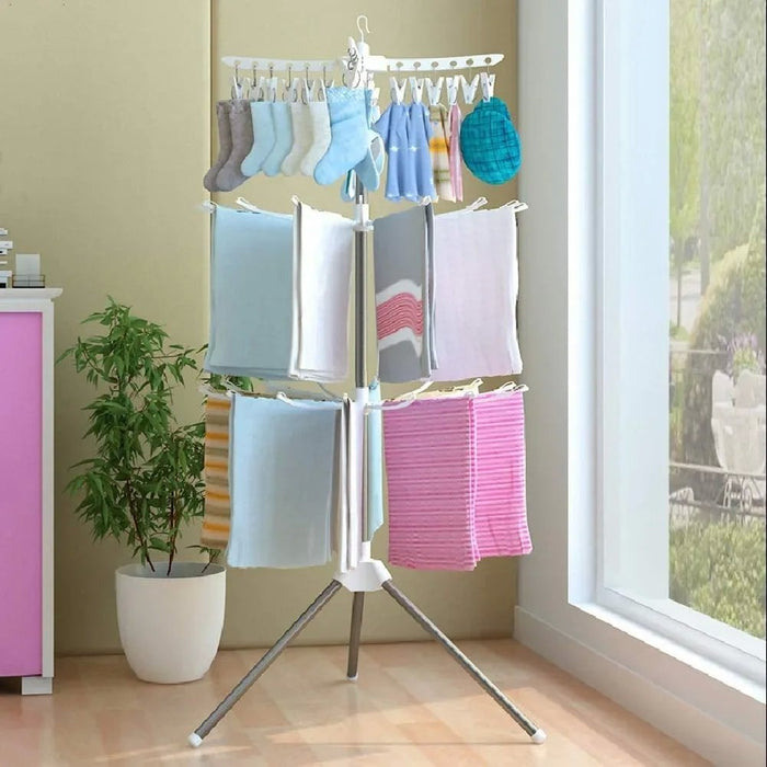 3-tier floor-standing clothes airer