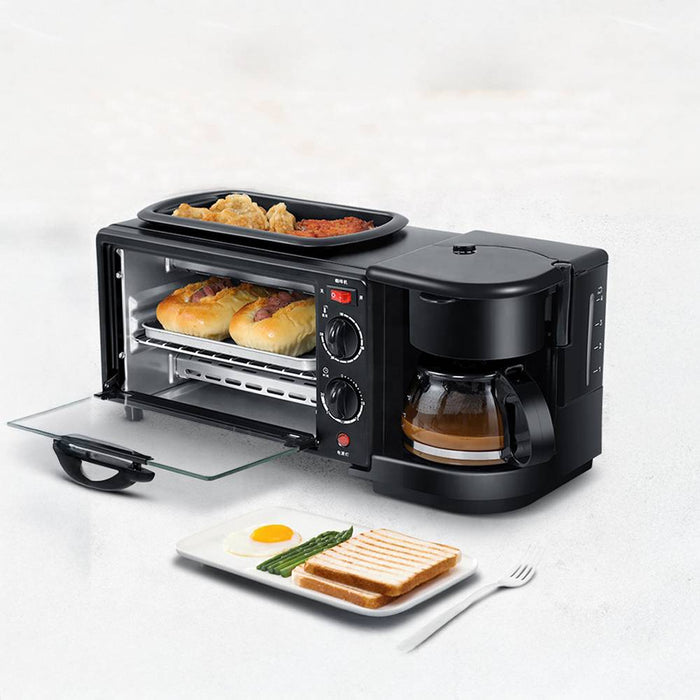 Mini Chef 3-in-1, Set Colazione Multifunzionale per Pane, Toast e Caffè