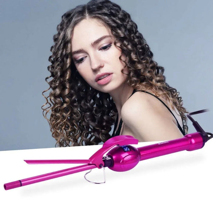 Pink Wave curling iron 9mm