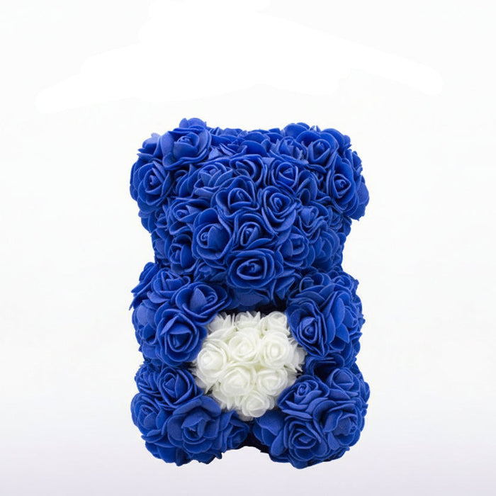 Orsetto di Rose Eterne con Cuore Regalo Romantico