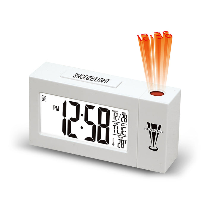 Digital Alarm Clock with Projection Function, Timer and Multiple Modes for Office and Home