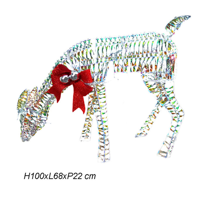 Rainbow LED Light Up Reindeer for Christmas Decorations, Outdoor and Indoor