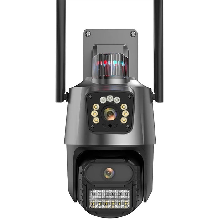 Triple Lens PTZ Video Surveillance Camera