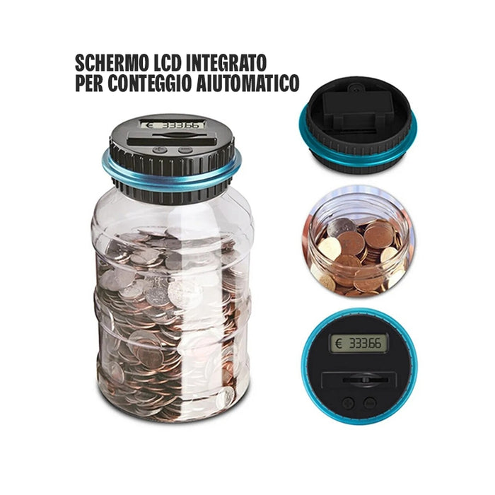 Digital Piggy Bank with LCD Counter