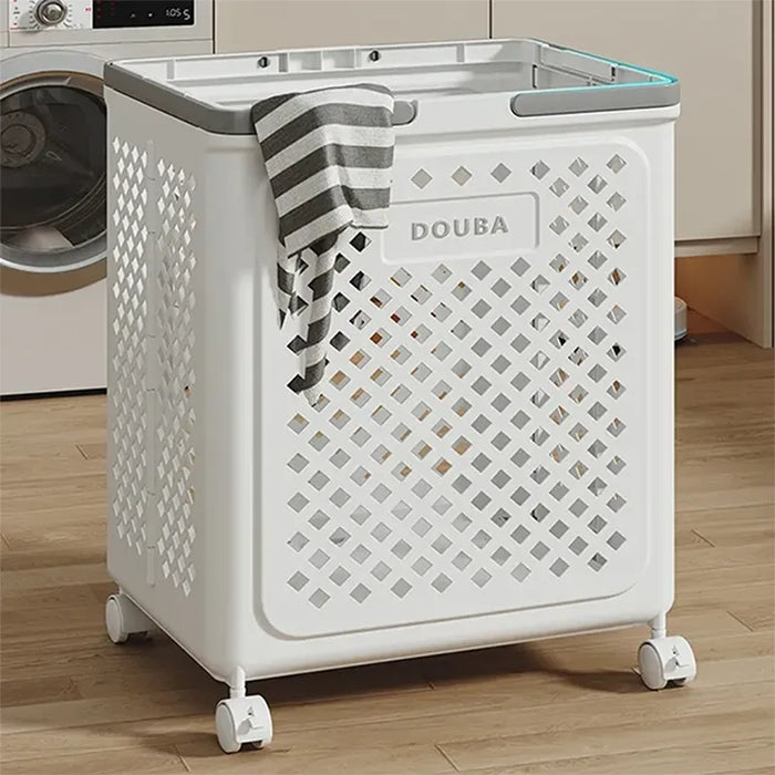 Easy Roll Folding Storage Basket with Wheels