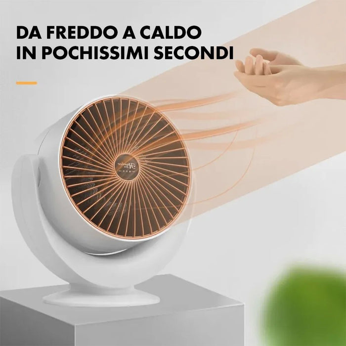 Riscaldatore Elettrico Portatile – Mini Ventilatore ad Aria Calda