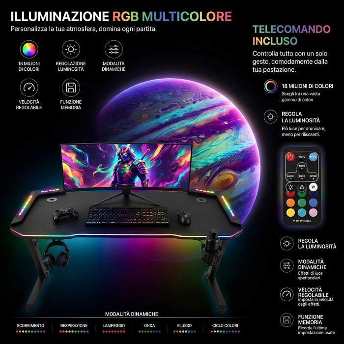 Luci LED RGB multicolore con telecomando