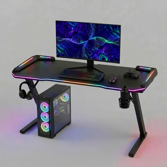 Postazione gaming RGB 120x60 cm