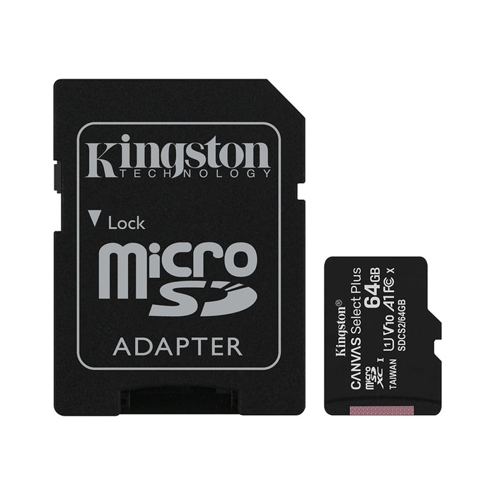 Kingston MicroSD Scheda di Memoria Espandibile per Android e Fotocamere con Adattatore SD