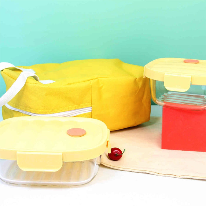 Comate, Glass Fresh-Keeping Container Set with Bag