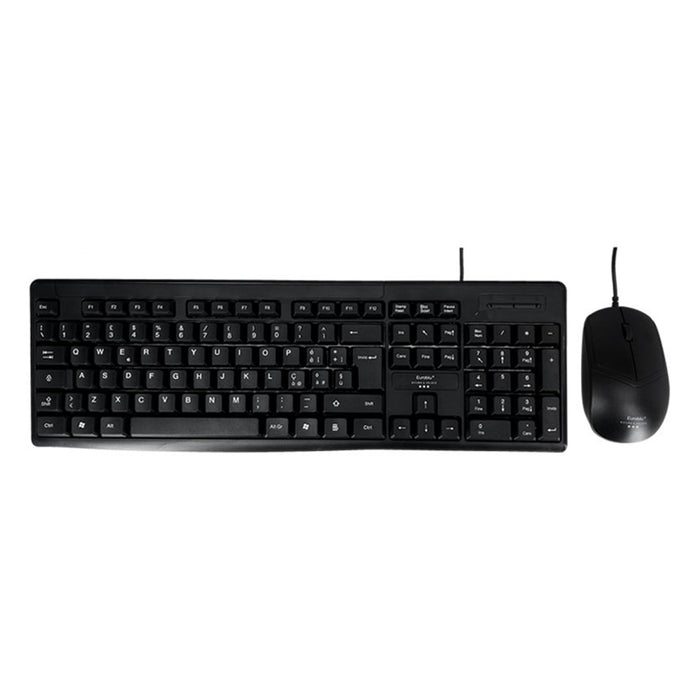 Tastiera e Mouse 1200 DPI USB con Cavo 1,5M