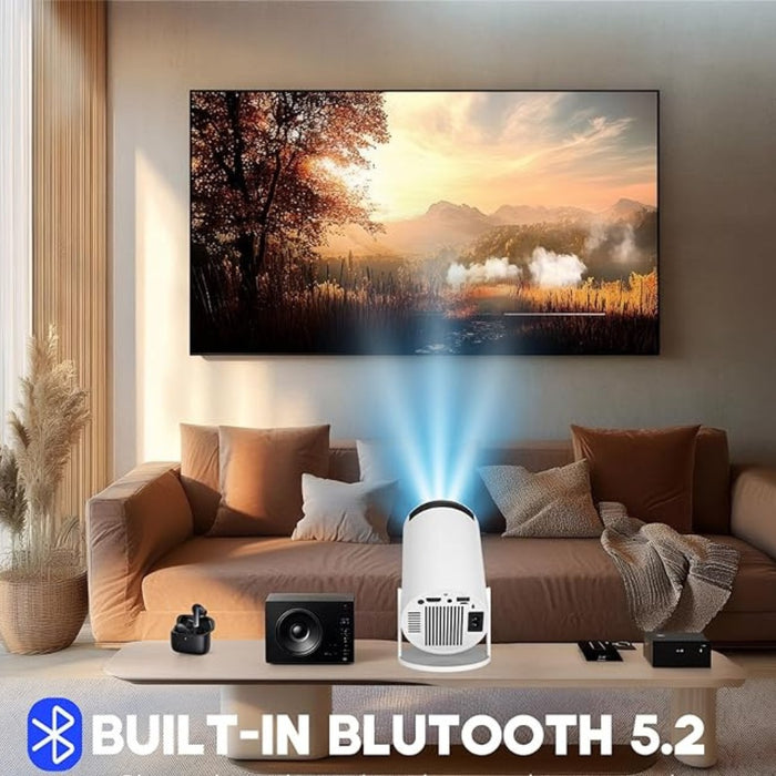 CinemaBlast  Proiettore 4K WiFi Bluetooth Home Cinema Gaming 2 Joystick