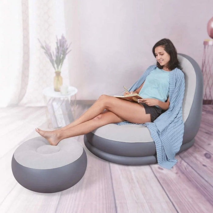 Avenli Deluxe Inflatable Chair with Footrest