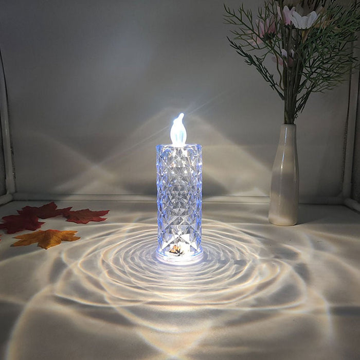 Crystal Lamp LED Candle Flameless Multicolor