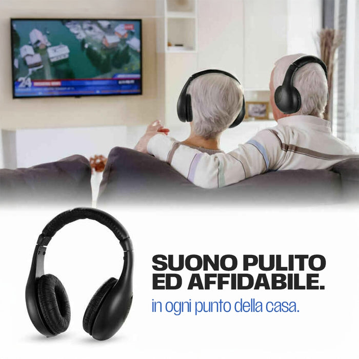 Cuffie Wireless Hi-Fi 5 in 1, il tuo suono senza limiti!