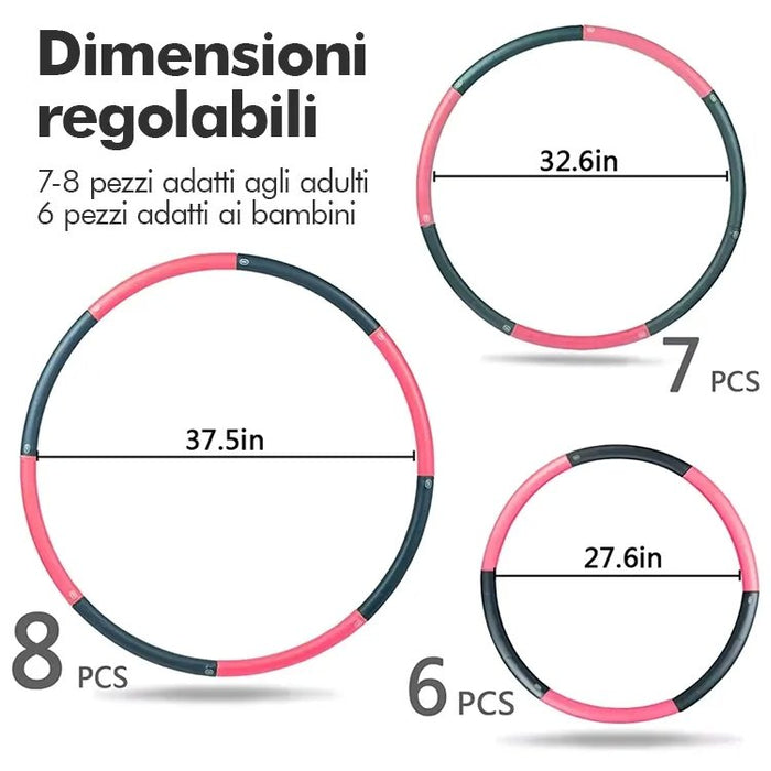 Hula Fit Pro Modular Ring for Fitness and Toning Training