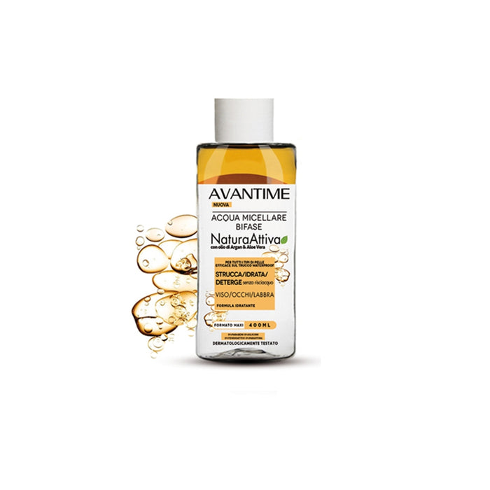 Avantime Two-Phase Micellar Cleansing Water with Argan Oil and Aloe Vera 400 ml