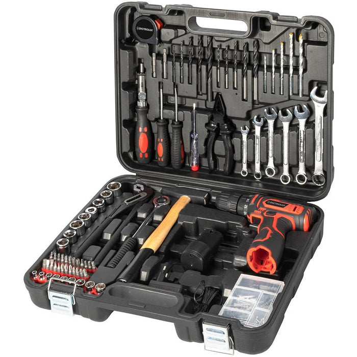 Dictrolux Rechargeable Drill Driver Kit with 135 Accessories