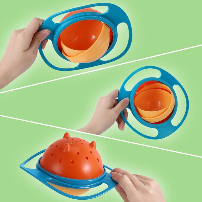 Spill-Free Gyro Bowl for Kids