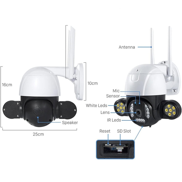 Telecamera Speed Dome Wi-Fi 5MP