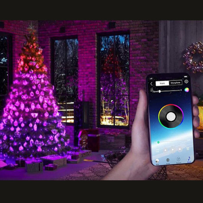 Color Christmas Bluetooth RGB Christmas Lights 10m with App