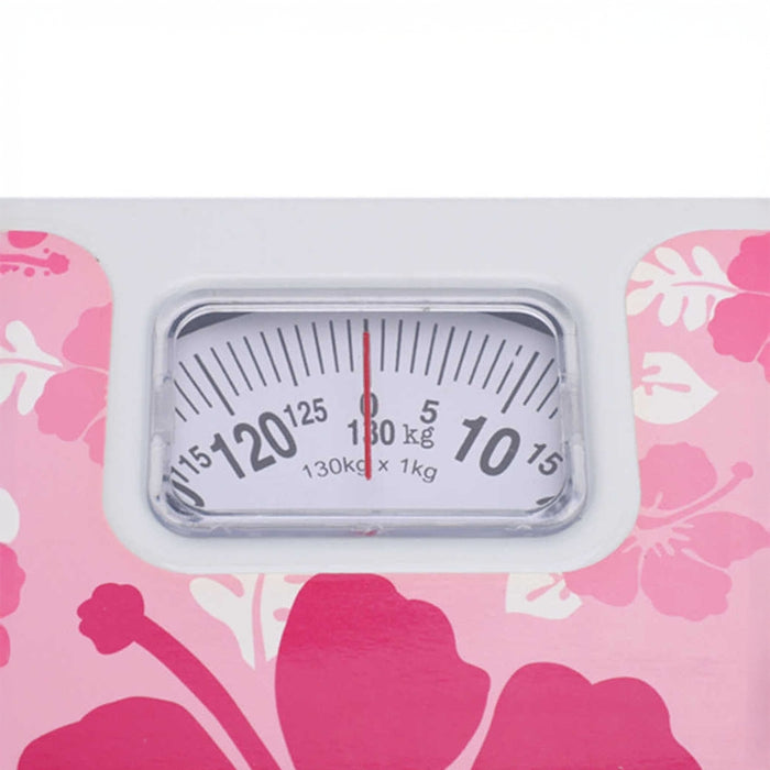 Analog Bathroom Scale with Large Dial and Capacity up to 130kg