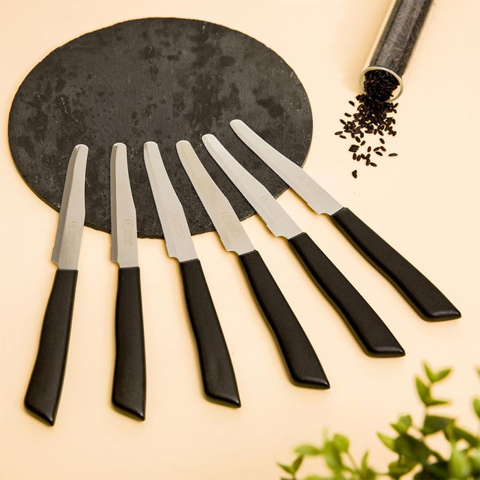 Coltelli da Tavola con Manico Colorato - Set da 6