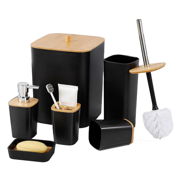 6 Piece Coordinated Bathroom Accessories