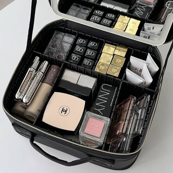 BCL Beauty Case with LED Mirror and Removable Interior