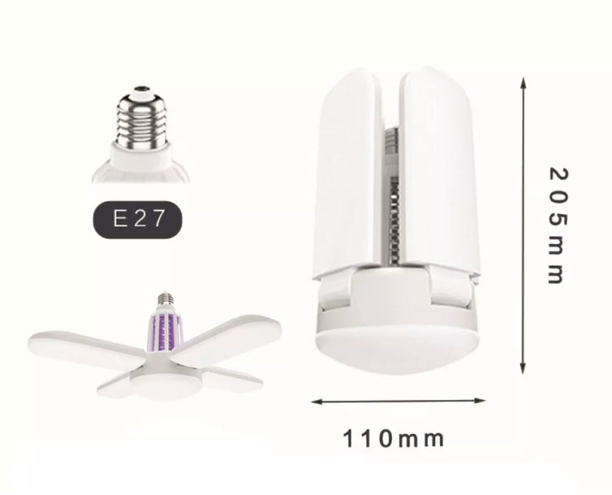 E27 Folding UV Mosquito Repellent Bulb