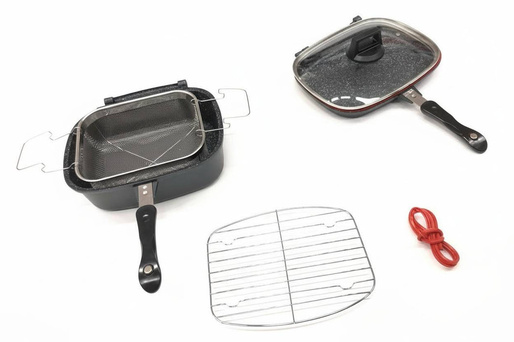 Padella Doppia Antiaderente per Cottura Multifunzione