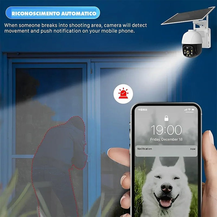 Multi-Function Solar Camera – 4G Outdoor Security