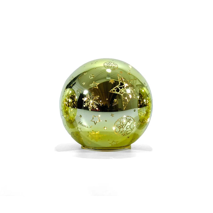 Decorazione Palla Luminosa Natalizia in Vetro con LED