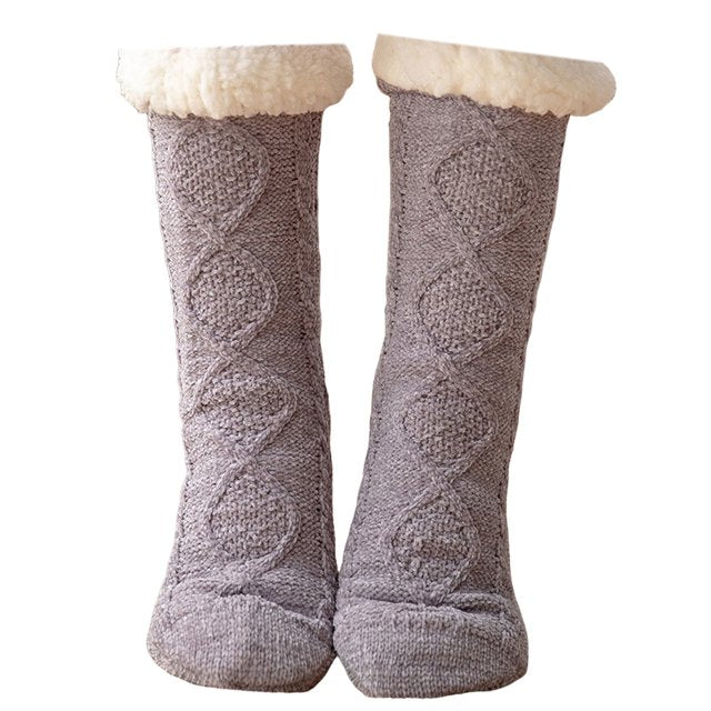 Calze Antiscivolo Donna Termiche Invernali in Peluche