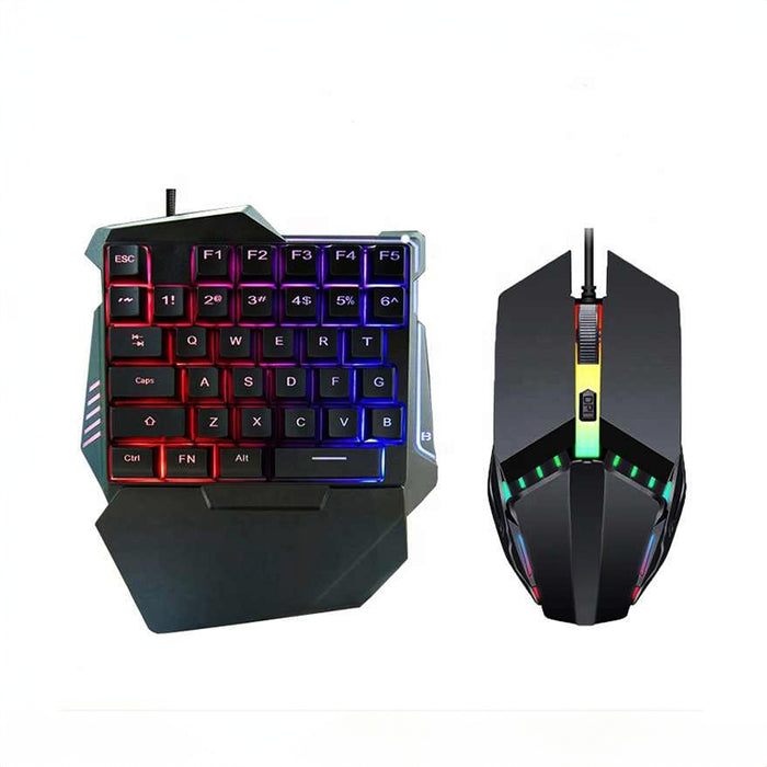 One-Hand Gaming Keyboard and Mouse Set, Total Domination for Every Game!