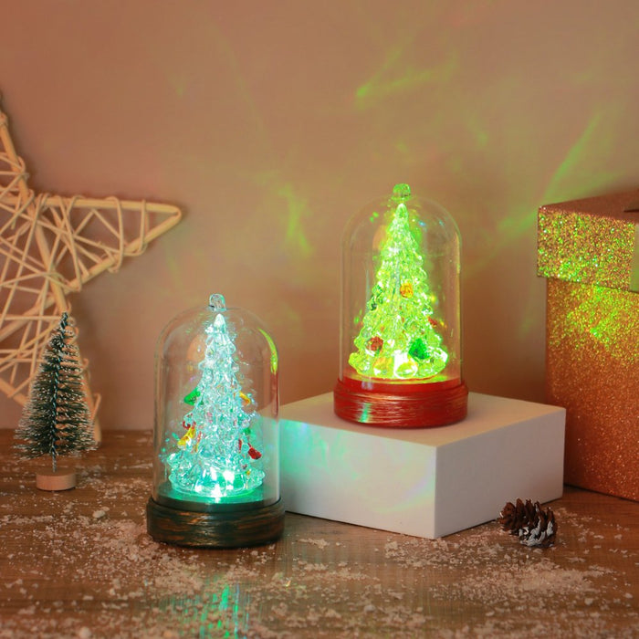 Mini Christmas Tree Bell with LED Lights