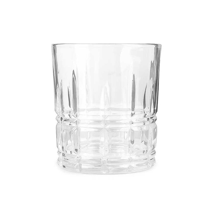 Etched Glass Whiskey Glasses, Set of 4, Classic Elegance