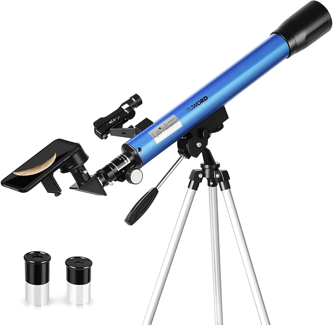 Telescopio Astronomico Rifratto 600mm con Treppiede Regolabile e Oculari – Strumento per Osservazione Luna e Stelle