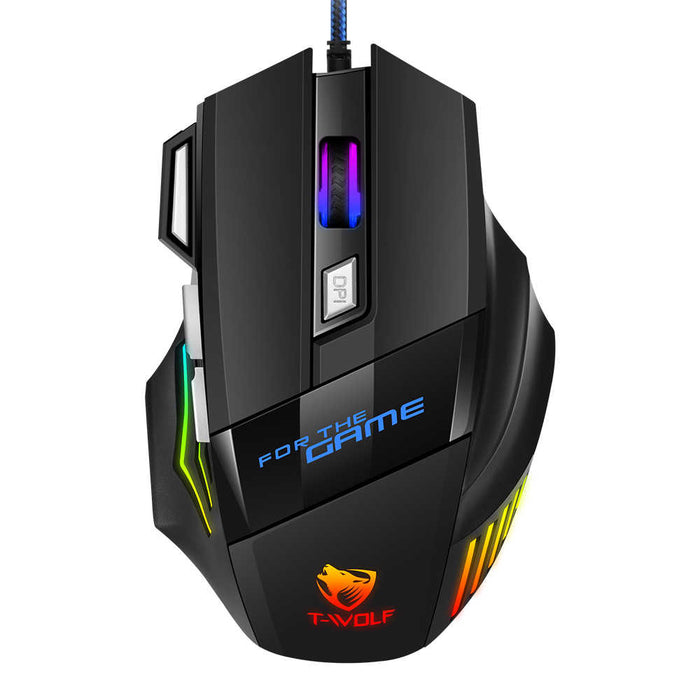 T-WOLF M1 Wired Gaming Mouse, performance and style for real gamers!