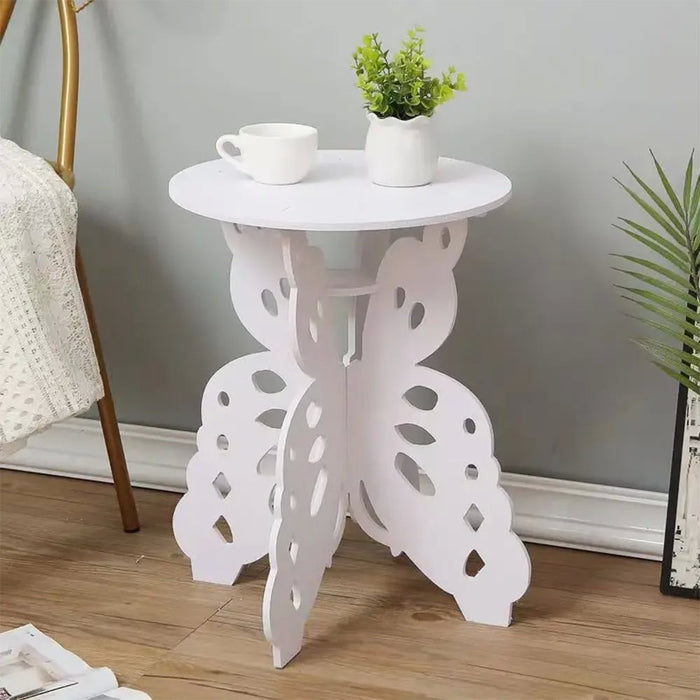 Butterfly Chic Coffee Table – Butterfly Shaped Table with Magazine Rack