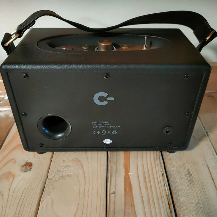 40W Retro Portable Bluetooth Speaker