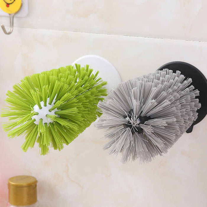 GlassClean Brush, Multifunctional Bottle Brush for Cleaning Glass and Oil