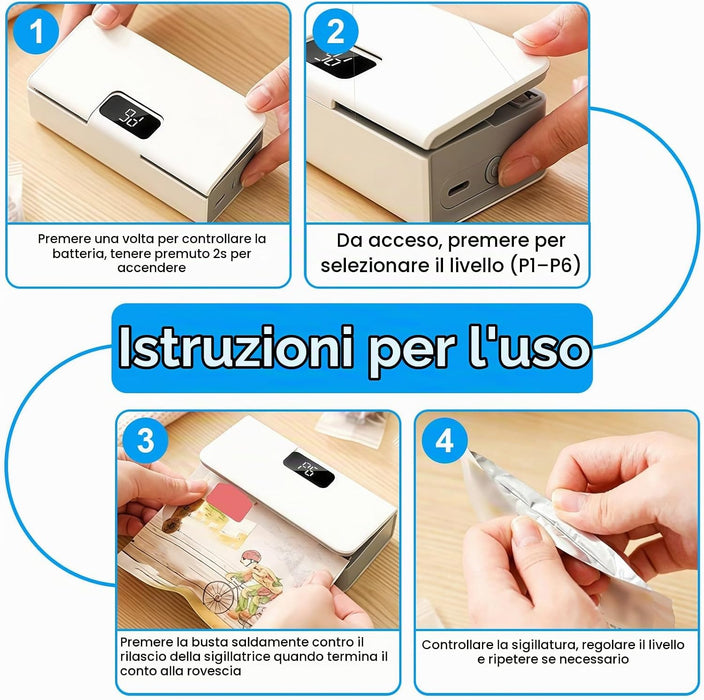 Sigillatrice ricaricabile senza fili