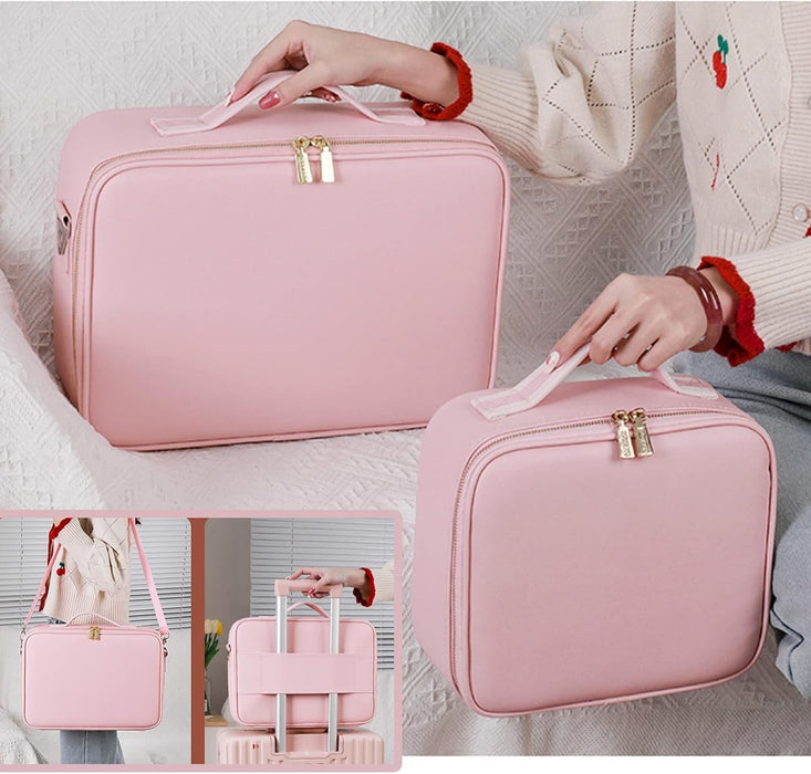 BCL Beauty Case with LED Mirror and Removable Interior