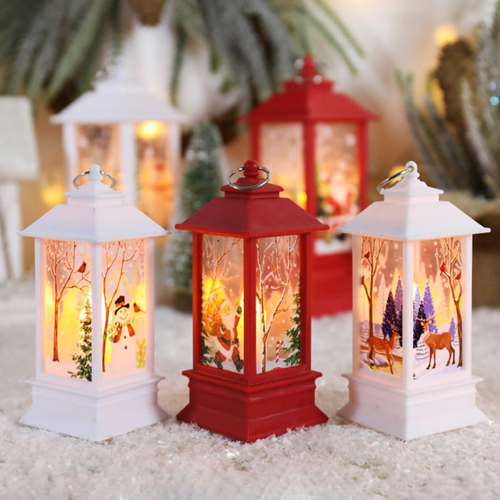 Mini LED Lantern with Christmas Motif