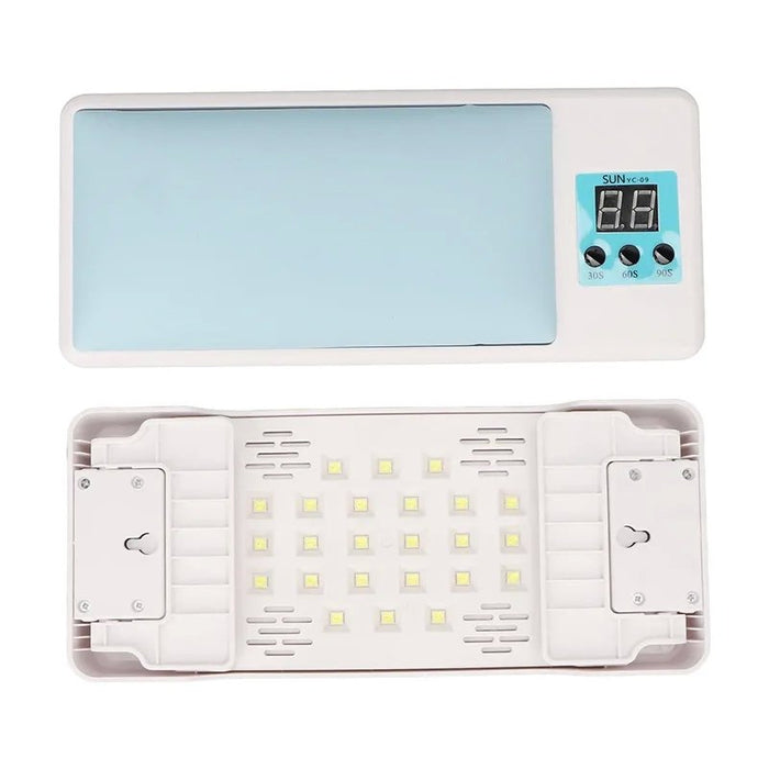 Glam Nail Pro 120W Lamp, High Efficiency LED UV Lamp with Cushion and Foldable Design