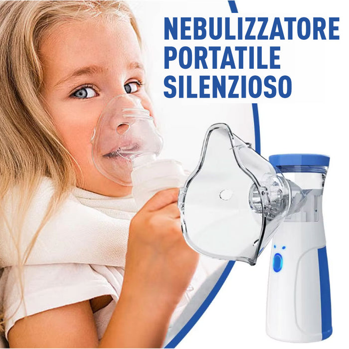 Nebulizzatore Aerosol Portatile senza fili per Bambini e Adulti