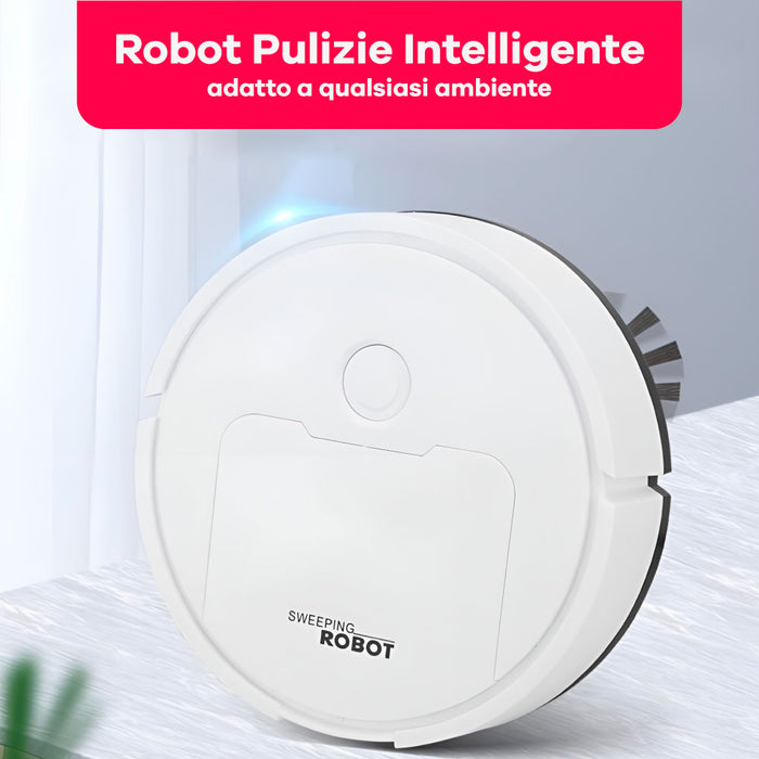 Smart Sweep Robot Aspirapolvere con Spazzole Rotanti